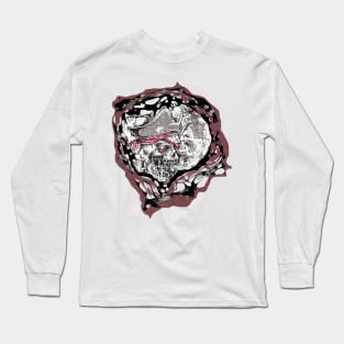 Pirate tee shirt design Long Sleeve T-Shirt